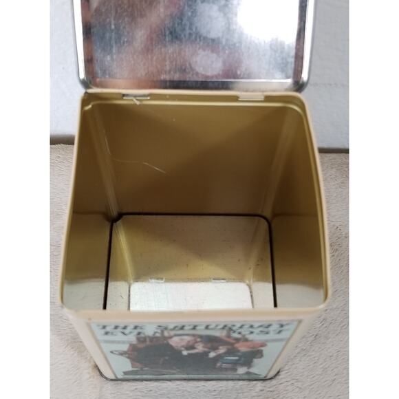 Norman Rockwell Wall Decor Plate & Tin Box Saturday Evening Post x2 - Picture 8 of 10